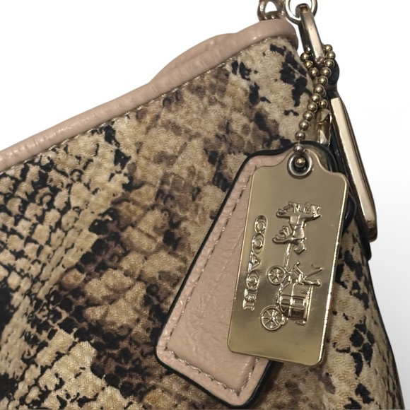Coach Madison Python Print Phoebe Shoulder Bag - Picture 6 of 10